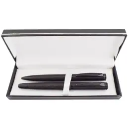 Charcoal Swirl Roller & Ball Set Open